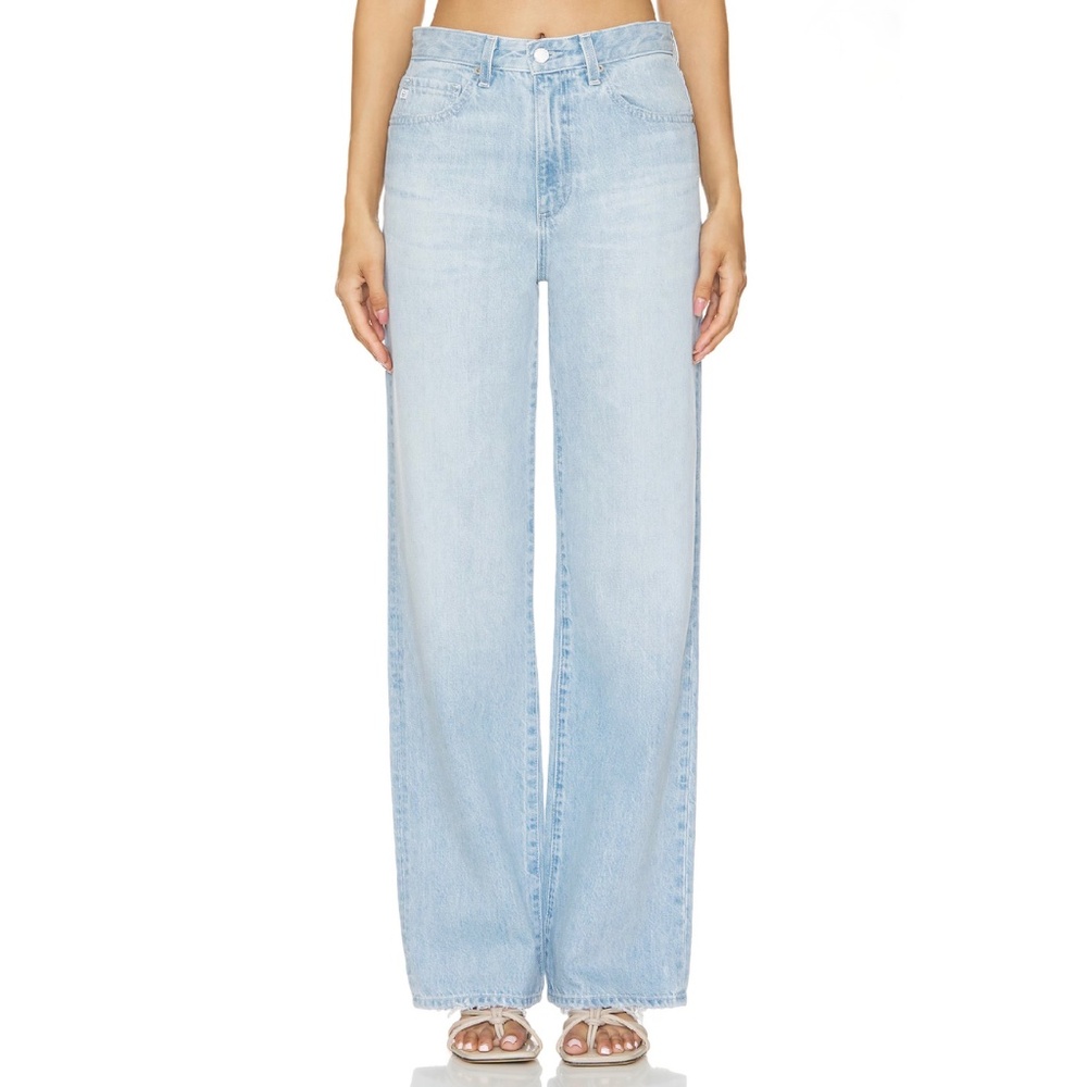 AG Adriano Goldschmied Contour 360 Wide Leg Alexxis Light Wash Jeans